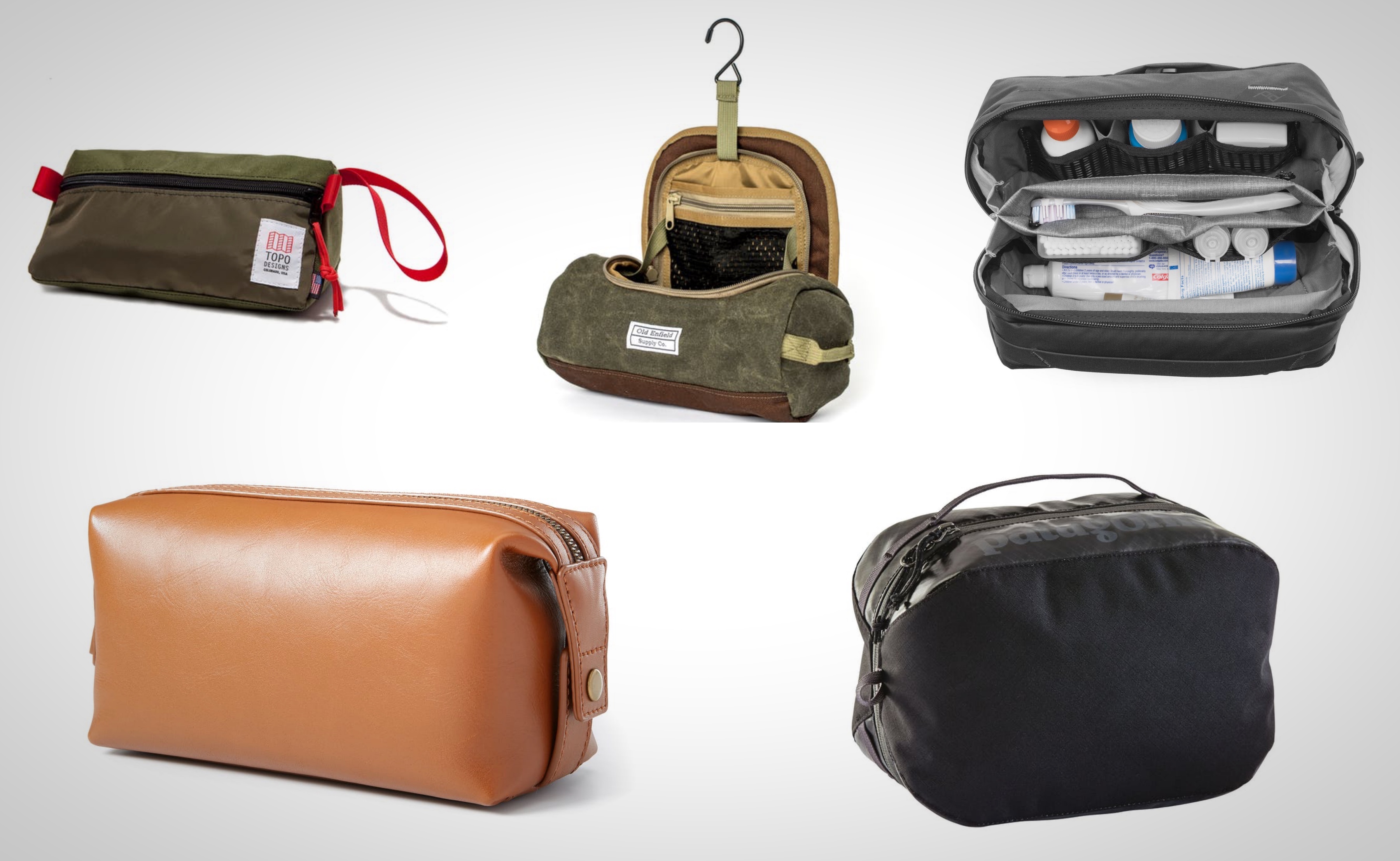 best men's leather dopp kit