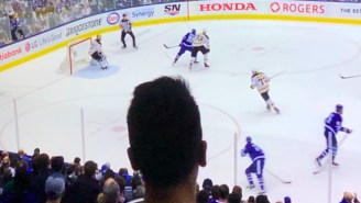 A Guy’s Giant Head Blocked The Camera During The Maple Leafs-Bruins Game And Spawned Some Phenomenal Reactions