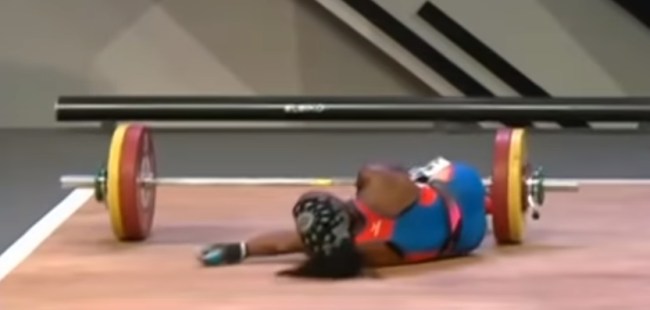 French Weightlifter Breaks Arm In Two Places In Gruesome 110kg Lift