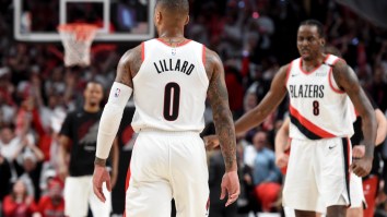 This Photo Of Damian Lillard After He Executed The Thunder In Cold Blood Is NBA Twitter’s New Favorite Meme