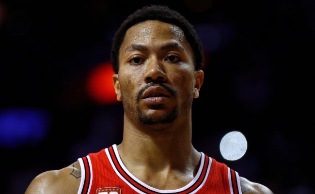 Derrick Rose finding out he traded