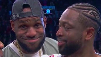 LeBron Crashed Dwyane Wade’s Final Postgame Interview And Inspired Some Incredible Memes