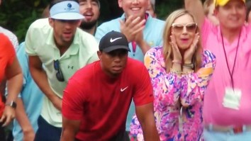 Michael Phelps Photobombing Tiger Woods At The Masters Became A Sports Meme Unlike Any Other