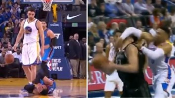 Russell Westbrook Gets His Revenge On Zaza Pachulia Two Years After Vowing To ‘Get His A** Back’ For Standing Over Him Following Hard Foul