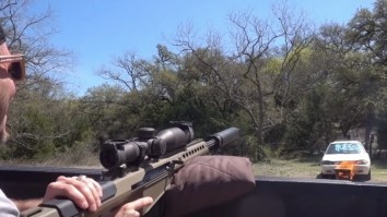 Ever Wonder What Happens When You Shoot WD-40 Cans With A .50 Cal Rifle? Answer: Awesome Fireballs