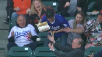 A Dodgers Fan Dropped Approximately $1 Million Worth Of Stadium Food Trying To Catch A Couple Of Foul Balls