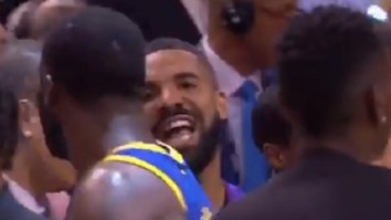 Drake Trolled The Golden State Warriors Throughout Game 1 Of The NBA Finals And Got Into Heated Exchange With Draymond Green