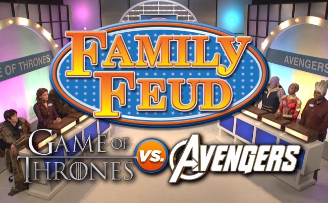 game of thrones avengers family feud snl