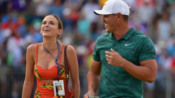 Brooks Koepka Denies Girlfriend Jena Sims Not Once But Twice And She Looked Super Salty About It