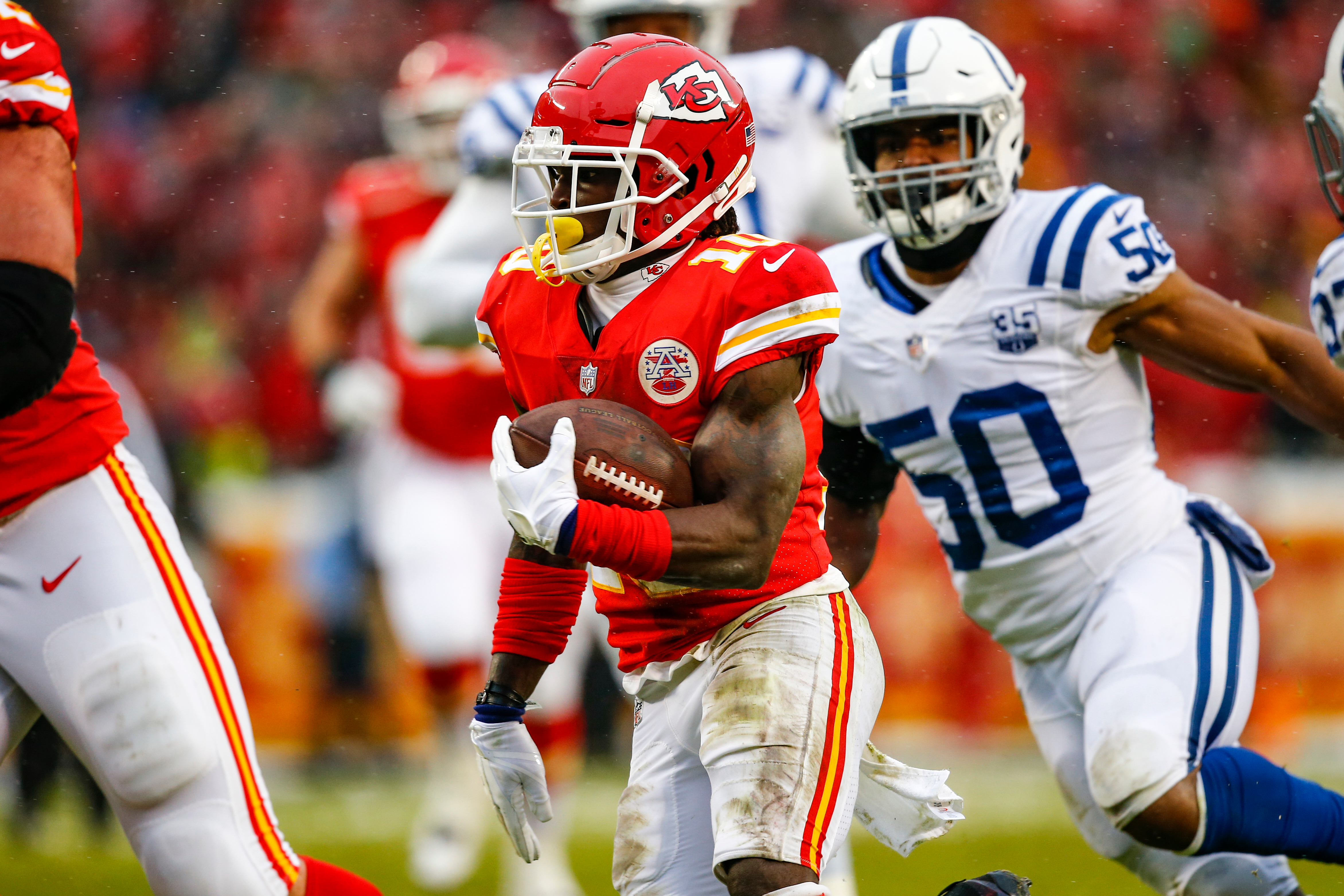 Sparks – and fireworks – fly for newly-engaged Tyreek Hill and