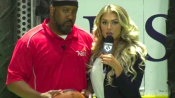 Lingerie League Reporter Heidi Golznig Savagely Calls Out Coach For His Team’s Terrible Strategy Right To His Face