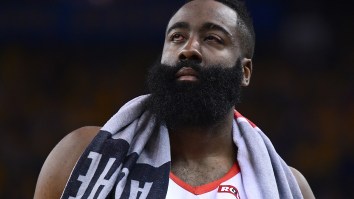 James Harden’s Eyes Are As Red As The Devil’s D, Yet Some Warriors Think He’s Faking The Nasty Injury