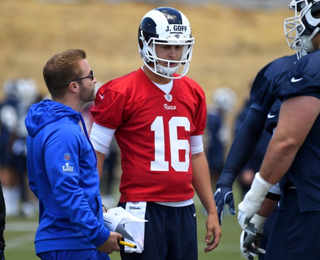 Mike Florio reportedly could see the Los Angeles Rams moving on from Jared Goff after his contract ends