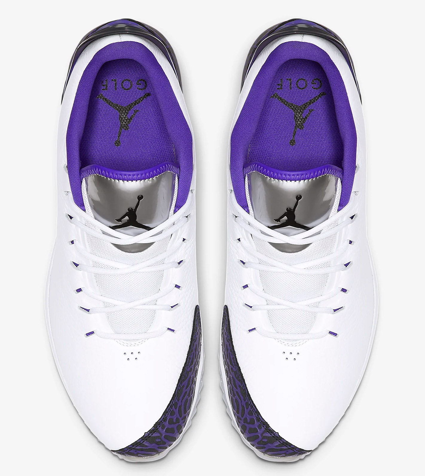 purple jordan golf shoes