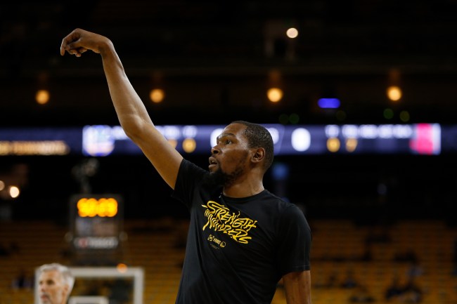 Kevin Durant's reportedly out for the first two games of the Western Conference Finals against the Portland Trail Blazers