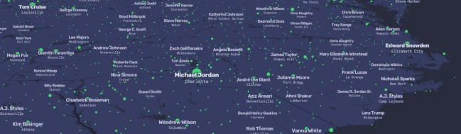 Map Shows Most Searched Person On Wikipedia For Every Town In America
