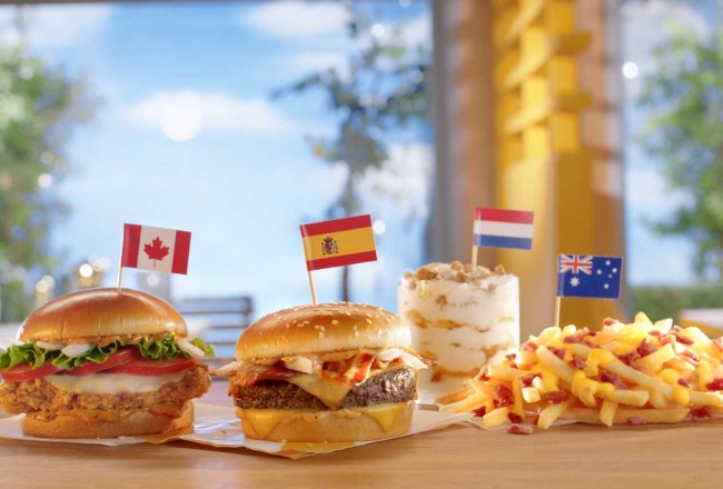 mcdonalds international food menu items