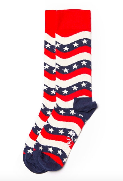 These Happy Socks Wavy American Flag Socks Are The Ideal Way To Show ...