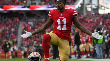Alvin Kamara Gets Smoked By Robby Anderson, Niners’ Marquise Goodwin Wins Inaugural $1 Million ’40 Yards Of Gold’ Race And Is Dubbed ‘Pro Football’s Fastest Man’
