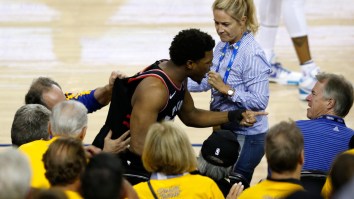 The Bozo Who Pushed Kyle Lowry And Said ‘Vulgar’ Words To Him During Game 3 Is A Billionaire Part Owner Of The Warriors