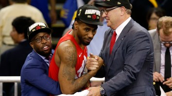 This Kawhi Leonard Look-Alike Has Been Getting As Much Love As The Real Guy During Raptors’ Championship Parade
