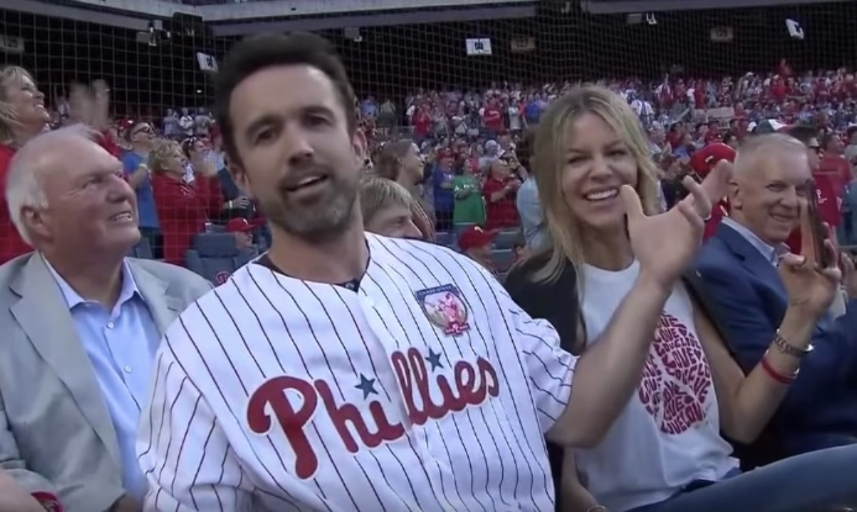 Mac From It s Always Sunny Finally Got To Play Catch With Chase Utley 