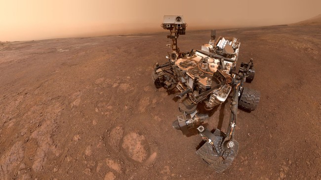 NASA has released a photo taken by its Curiosity rover that shows a mysterious, unexplained white light on Mars.