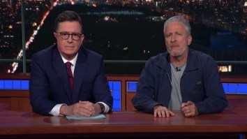 Jon Stewart Hopped On ‘The Late Show’ To Dunk On Mitch McConnell
