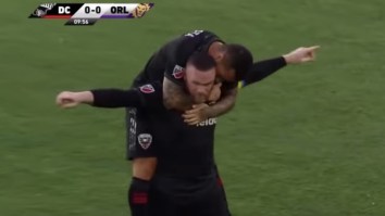 Wayne Rooney Scored An Insane 70-Yard Goal From Beyond Midfield Despite Being Old AF