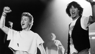 Alex Winter Shares First Pic From ‘Bill & Ted 3’ Set And, Whoa, Keanu Reeves Shaved His Beard?!