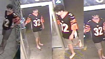 Police Desperately On The Hunt For Mustached Bengals Fan Known As The ‘Barefoot Beer Bandit’