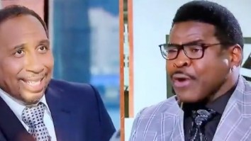 Michael Irvin Went So Buck Wild On ‘First Take’ That Stephen A. Legitimately Looked Scared