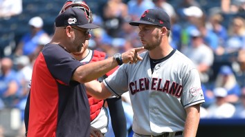 Indians Pitcher Trevor Bauer Hurled A Ball Over The Centerfield Fence From The Mound While Throwing A Hissy Fit