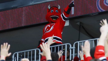 New Jersey Devils Mascot Takes Child’s Birthday Party Up A Notch By Accidentally Running Through A Glass Window