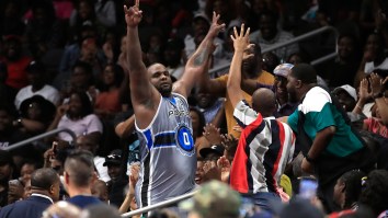 Glen ‘Big Baby’ Davis Rips Off His Jersey And Shorts And Tosses Them Into The Crowd In Electric Display Of Showmanship After BIG3 Ejection