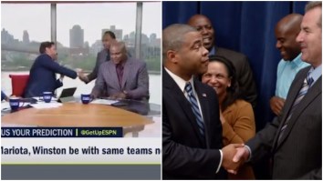 Stephen A., Booger, And Mike Greenberg Accidentally Recreated The Obama Dap Sketch From ‘Key & Peele’