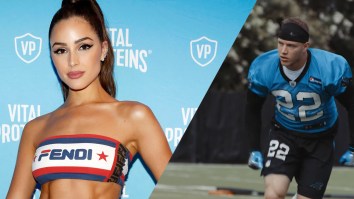Olivia Culpo Cheers On Christian McCaffrey As He Strips Off His Shirt On Vacation In Cabo