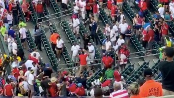 Jamaican And Panamanian Soccer Fans Honored Their Host City Of Philadelphia By Getting Into A Massive Brawl
