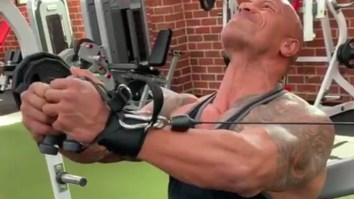 The Rock Posted An Upper Body Workout Routine To Instagram That Will Melt Your Pecs Off