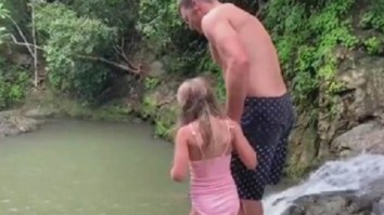 Tom Brady Sparks Internet Outrage After Jumping Off Of Cliff With Six-Year-Old Daughter In Costa Rica