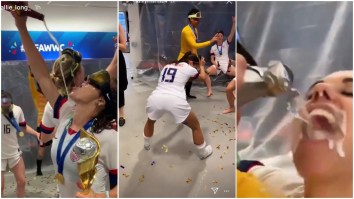 We Can Confirm That The USWNT Postgame Celebrations Are Absolutely Lit