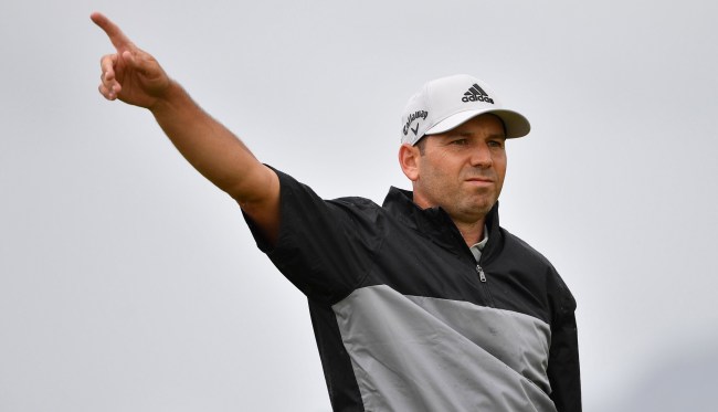 Video Sergio Garcia Throws Driver At Caddie During Open Championship