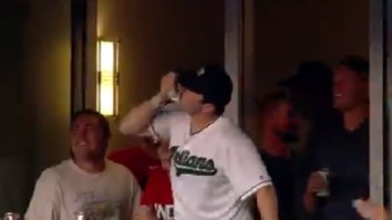 Baker Mayfield Puts Aaron Rodgers To Shame By Shotgunning A Beer At Cleveland Indians Game Like A Boss