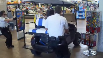 Florida Man Drives Golf Cart Into Walmart, Hits People, Crashes Into A Register, Demands To Speak To A Manager
