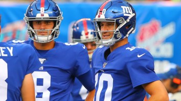 Eli Manning And Daniel Jones Celebrate Fourth Win Of The Season With Unsurprisingly Awful Postgame Flip Cup Game At NJ Dive Bar