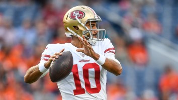 Jimmy Garoppolo Throws Interception On Second Pass Of Preseason Game Days After Tossing Five Consecutive Interceptions In Practice
