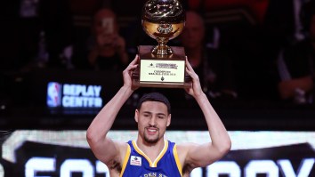 Surreal Footage Of A 7-Year-Old Klay Thomson Meeting Michael Jordan And Scottie Pippen In 1998 Emerges