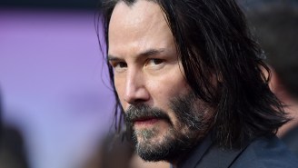 Keanu Reeves Looks Unrecognizable On The New ‘Bill & Ted’ Movie Set With A Giant Beard And Mohawk