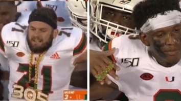 Swag U Is Back! Miami Hurricanes Bust Out New Turnover Chain And Touchdown Rings During Game Vs Florida Gators