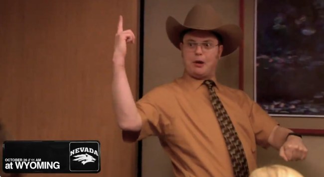 Nevada Football Schedule Announcement Using Scenes From The Office